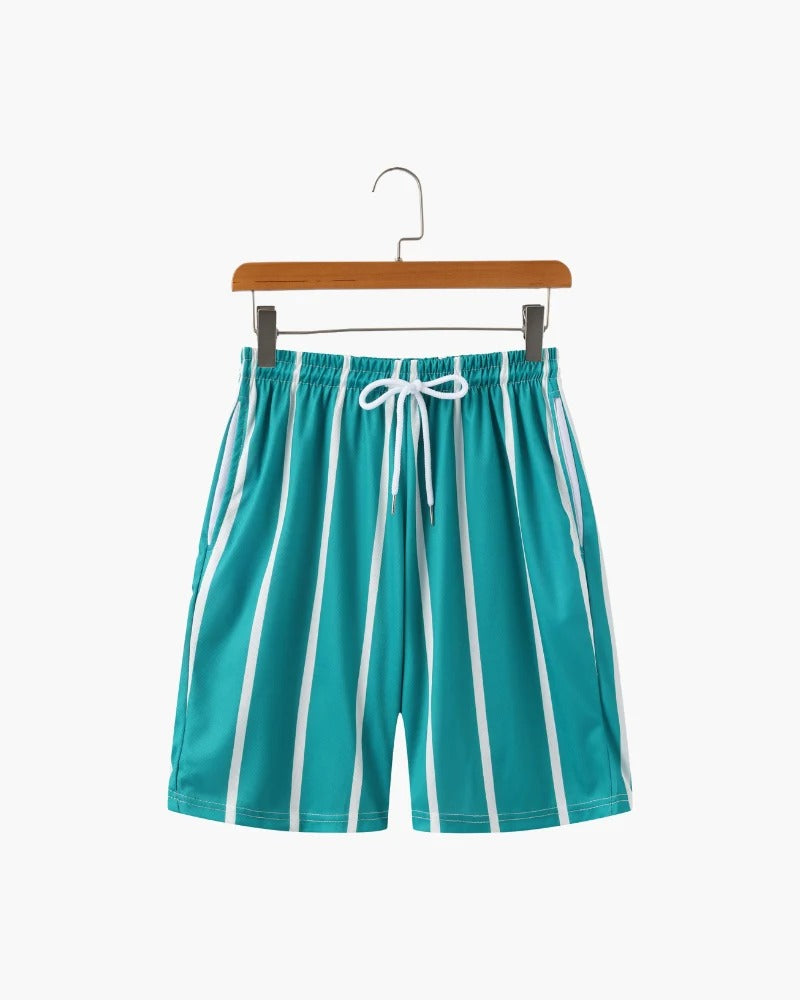 Men's Striped Swim Shorts