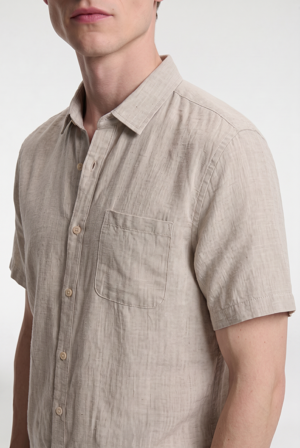 Men’s Short Sleeve Linen Shirt