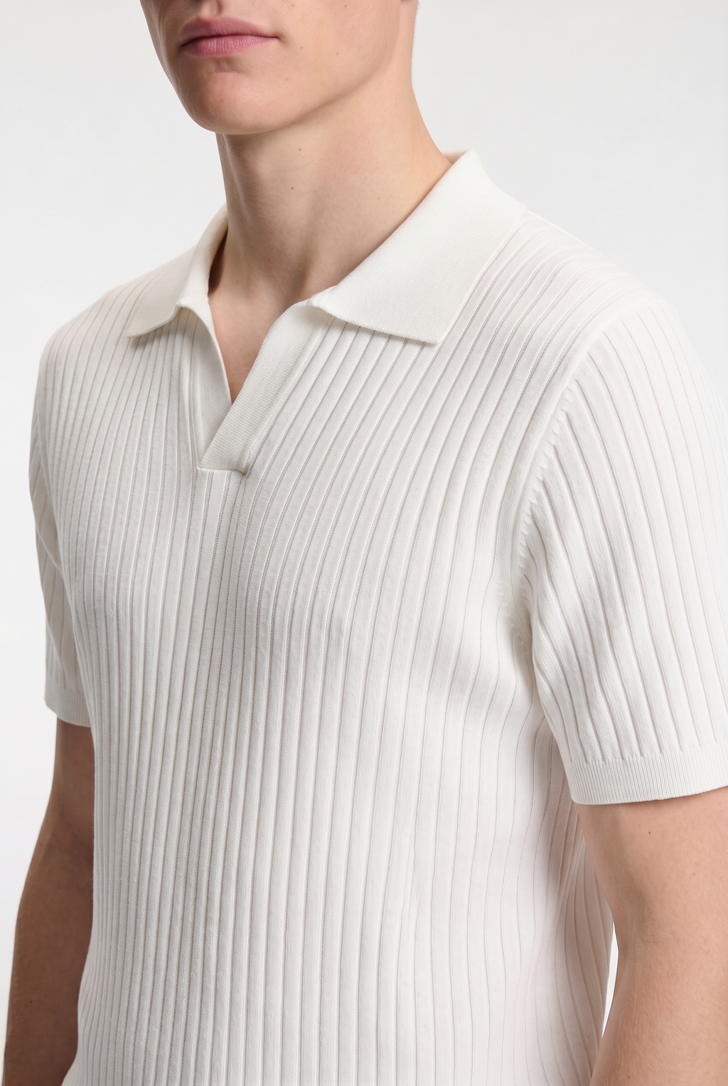 Men’s Ribbed Polo Shirt