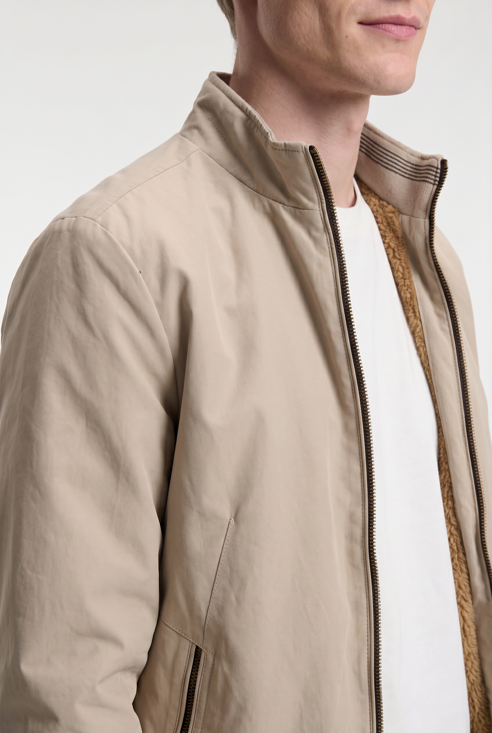 Men's Fleece-Lined Bomber Jacket