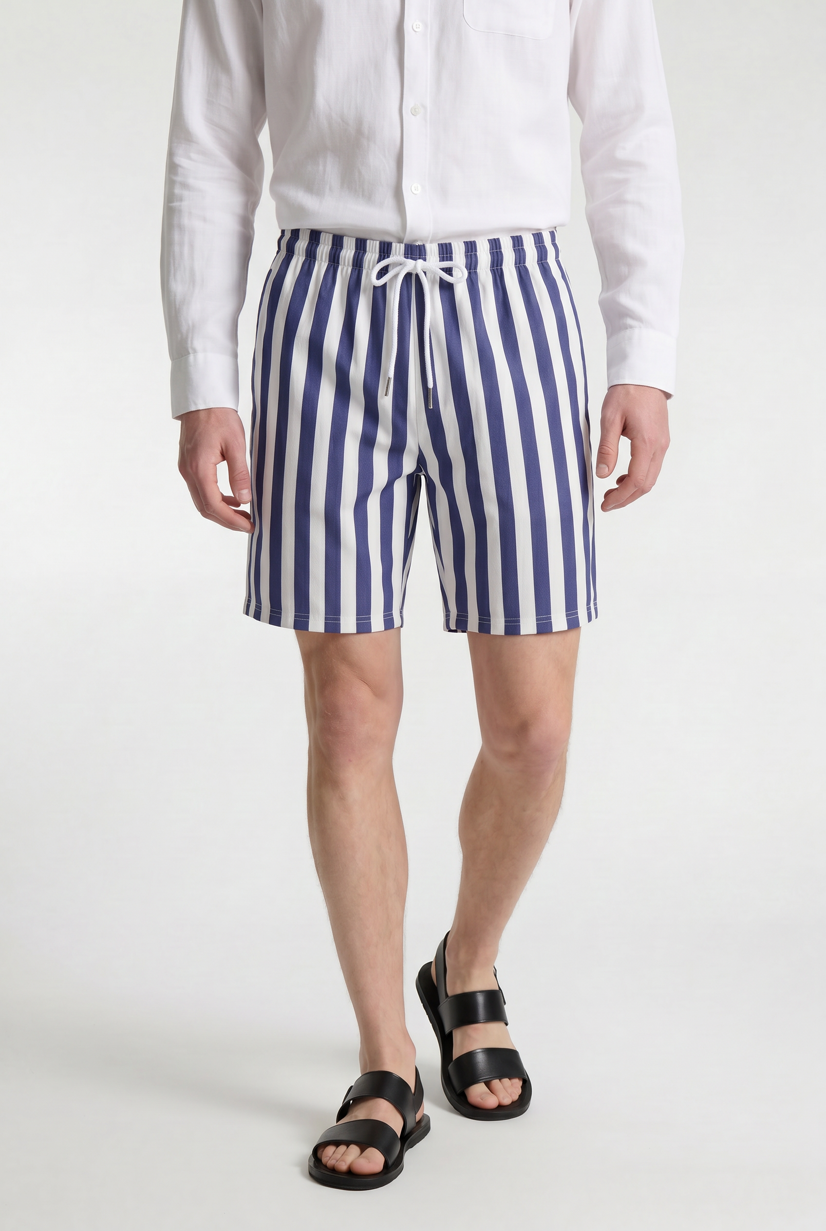Men's Striped Swim Shorts