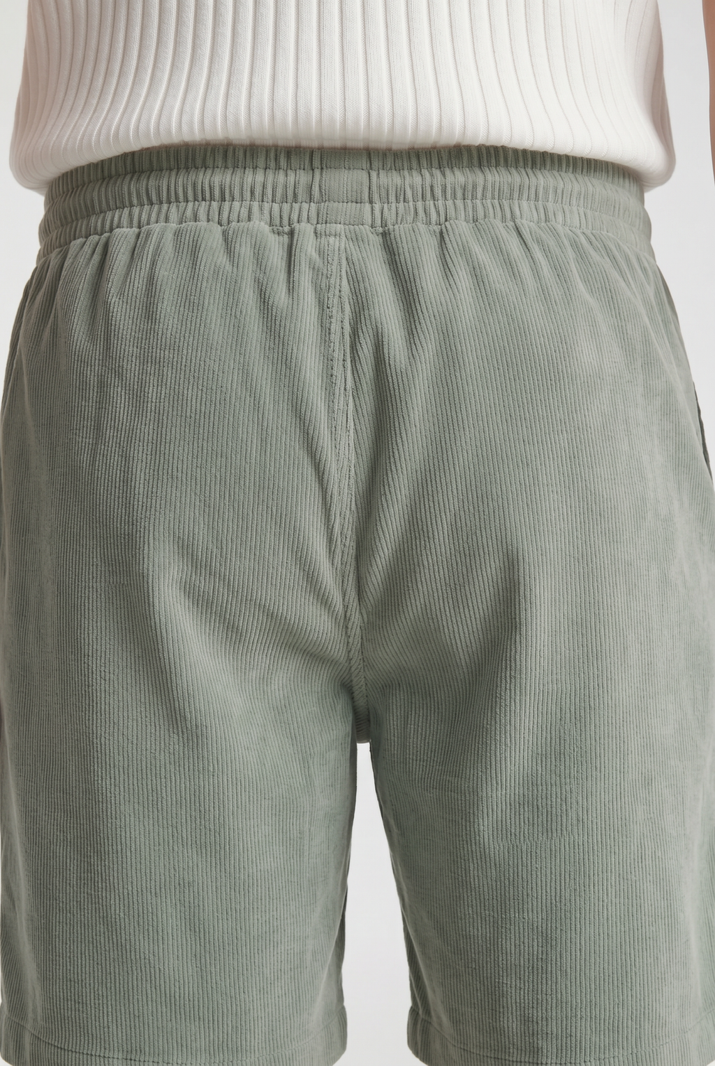 Men's Ribbed Drawstring Shorts