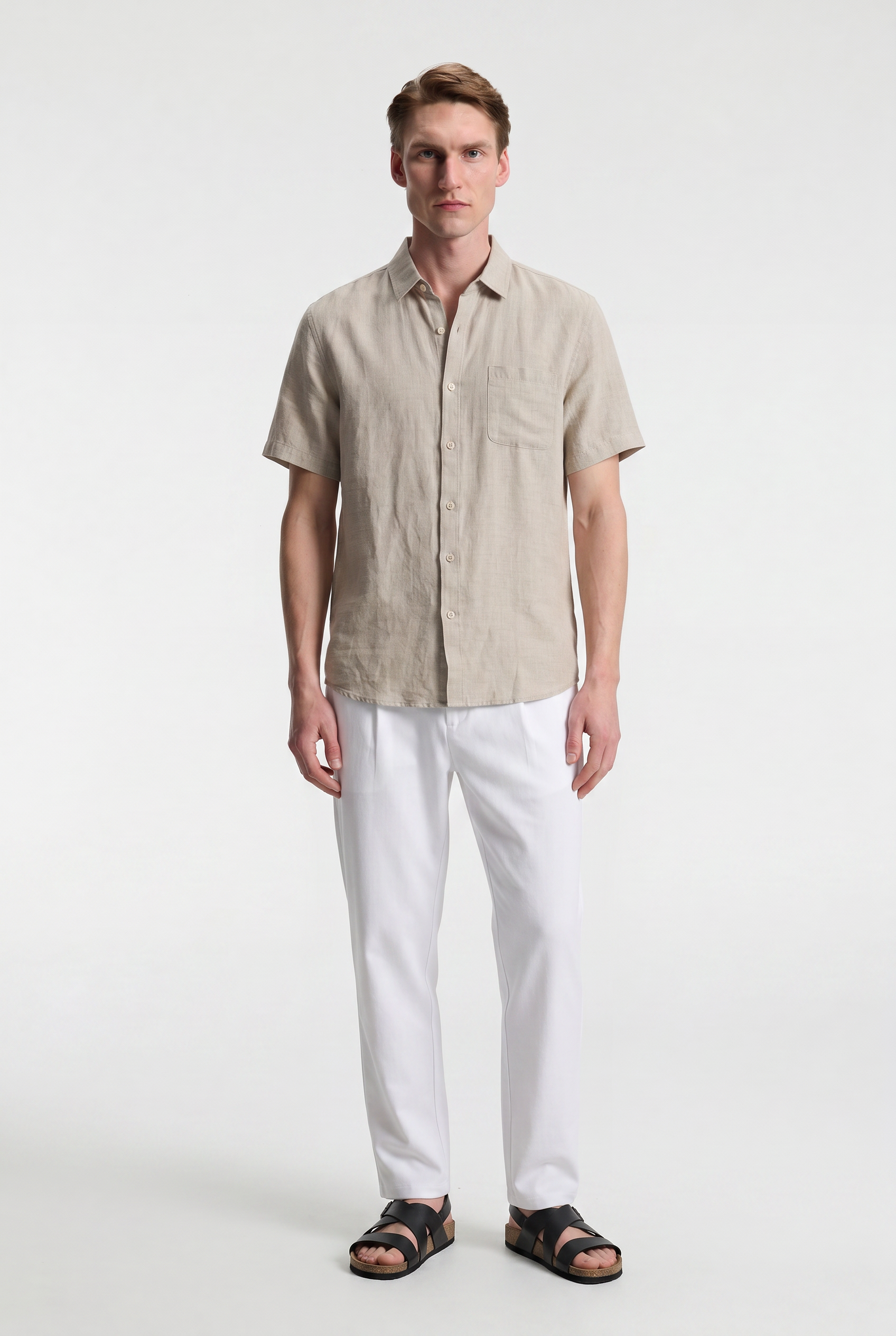 Men’s Short Sleeve Linen Shirt