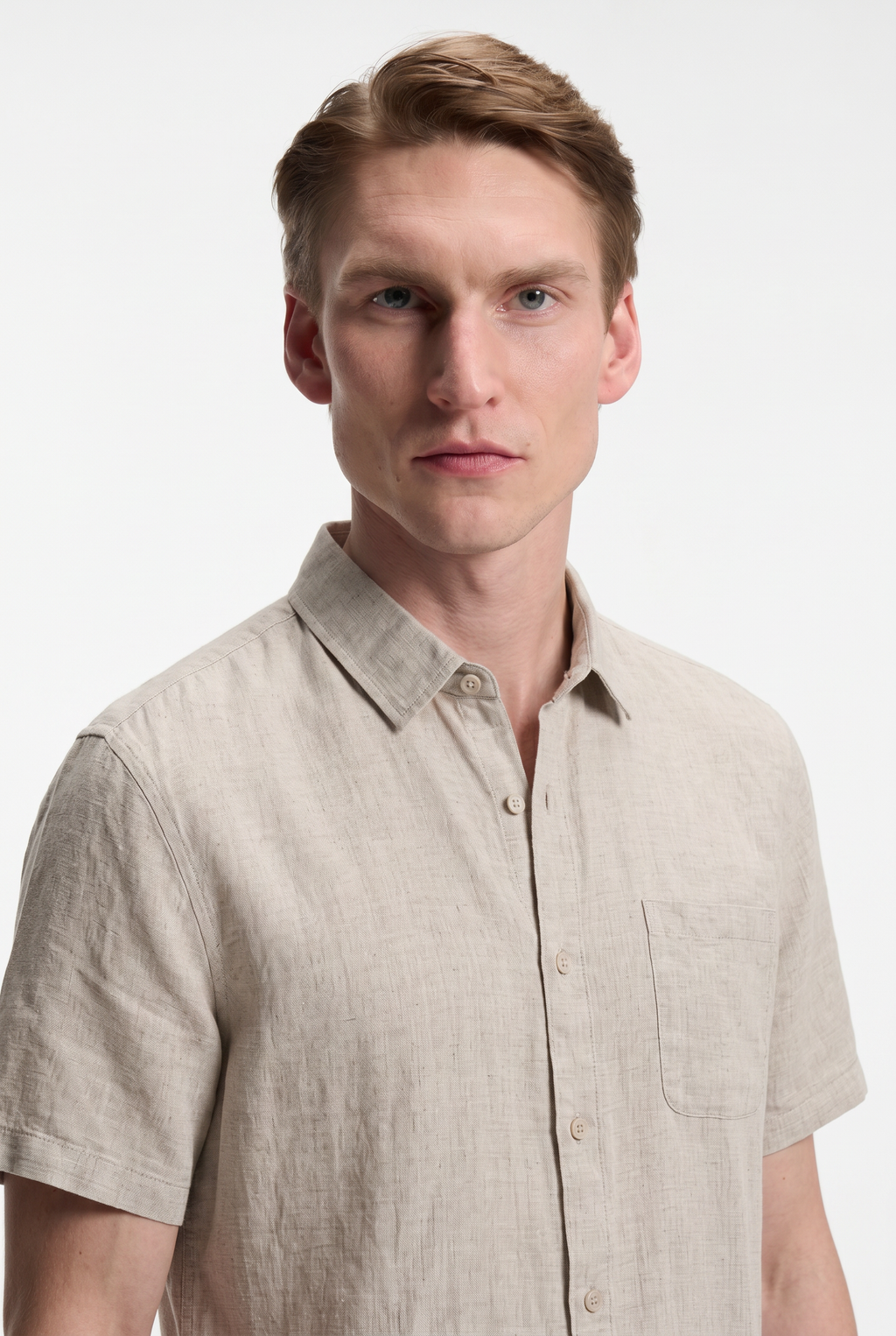 Men’s Short Sleeve Linen Shirt