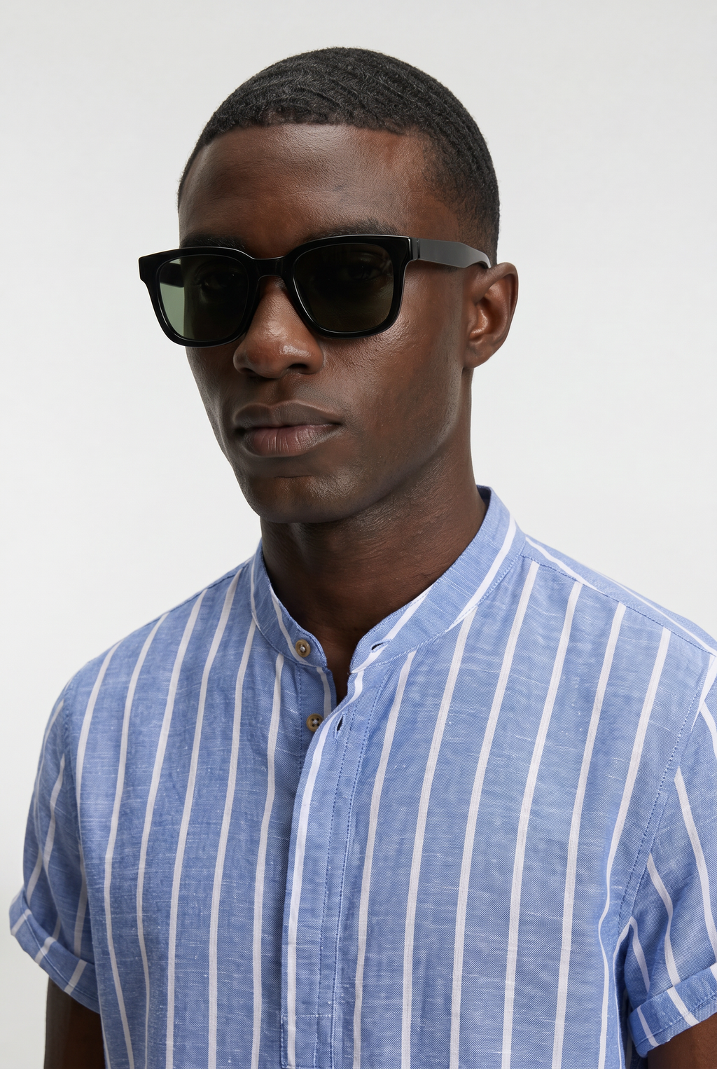Men’s Striped Cotton Polo Shirt