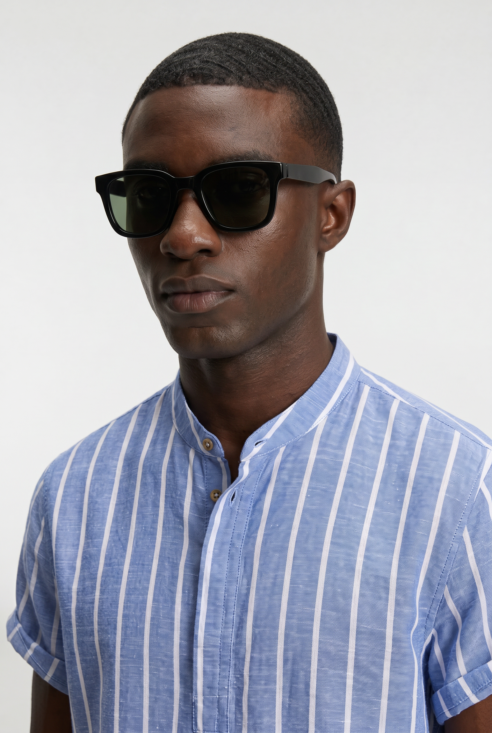 Men’s Striped Cotton Polo Shirt
