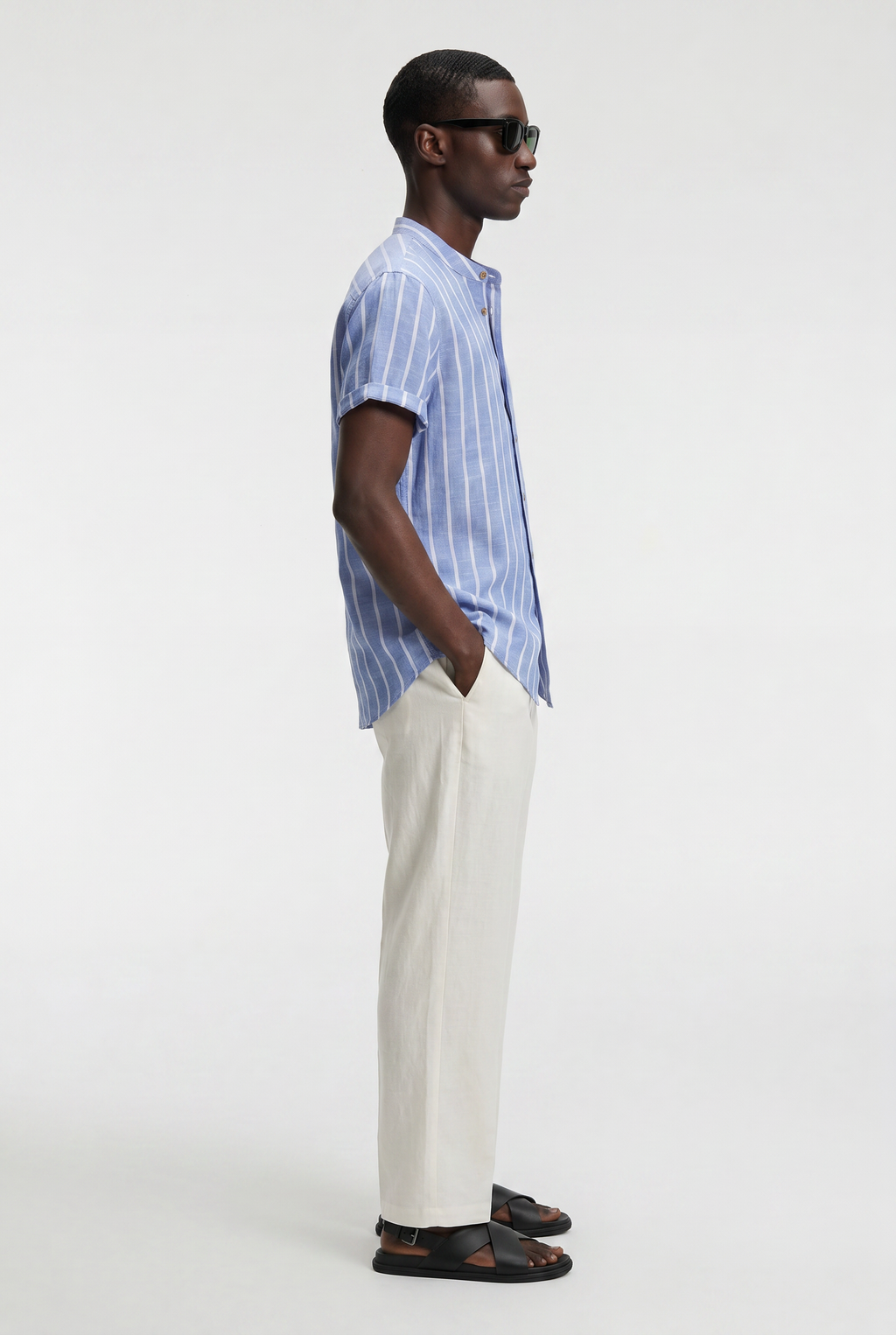Men’s Striped Cotton Polo Shirt
