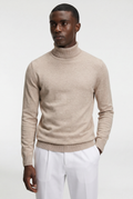 Men's Merino Wool Roll Neck Jumper
