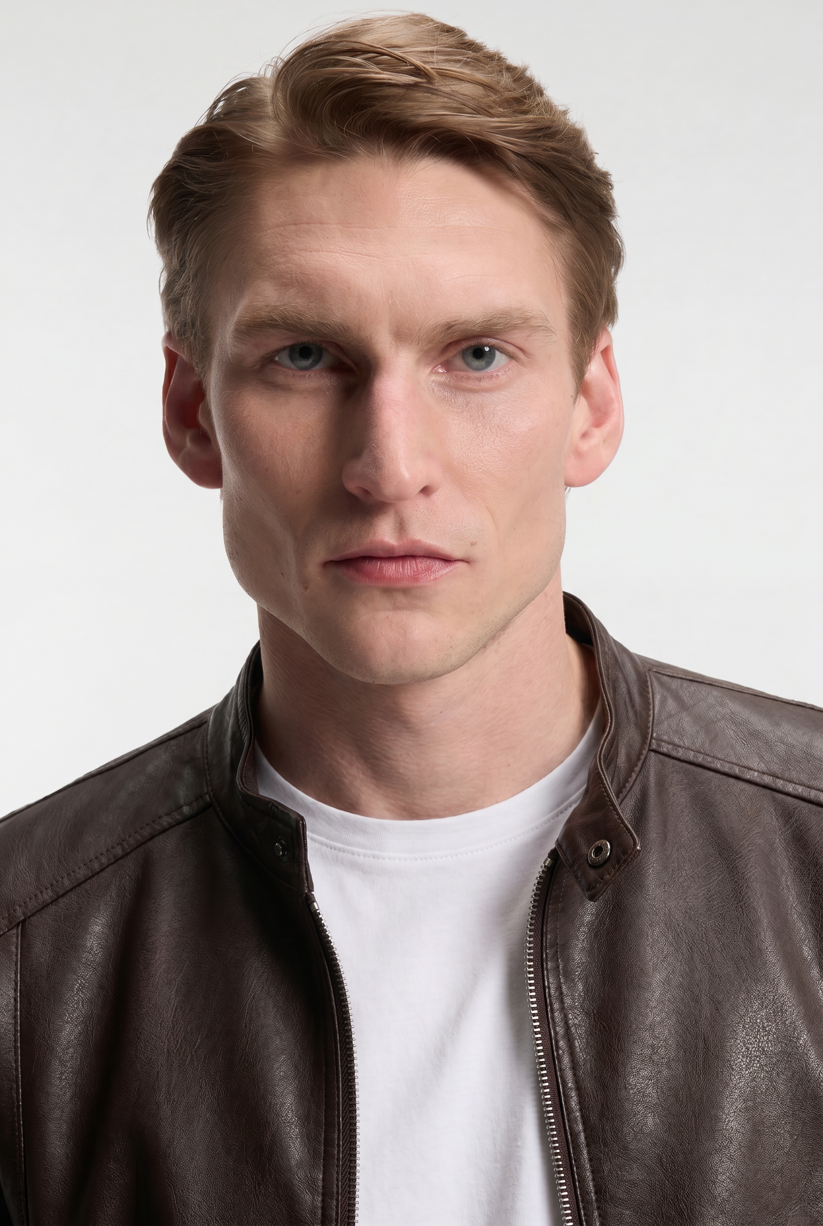 Men's Faux Leather Biker Jacket