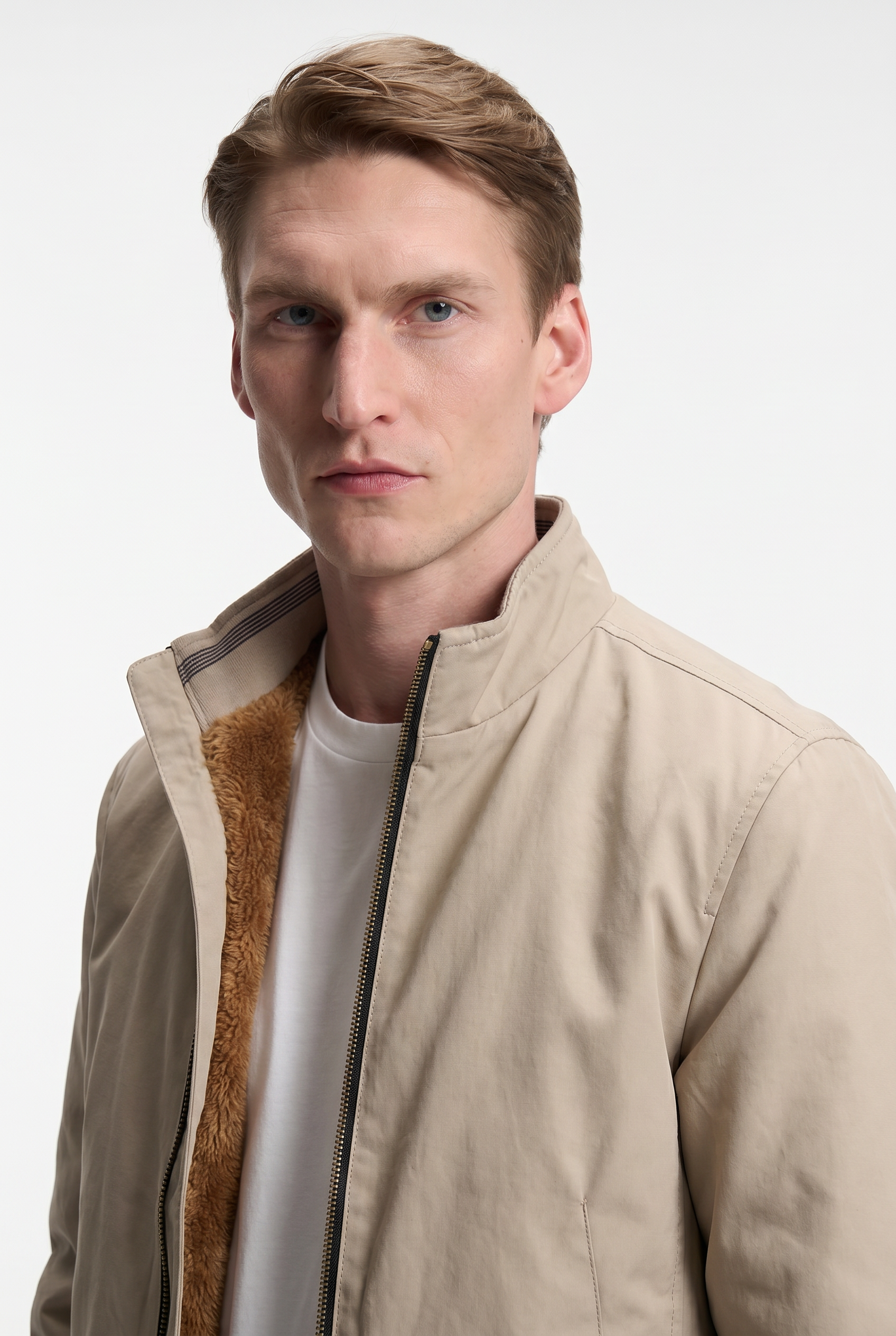 Men's Fleece-Lined Bomber Jacket