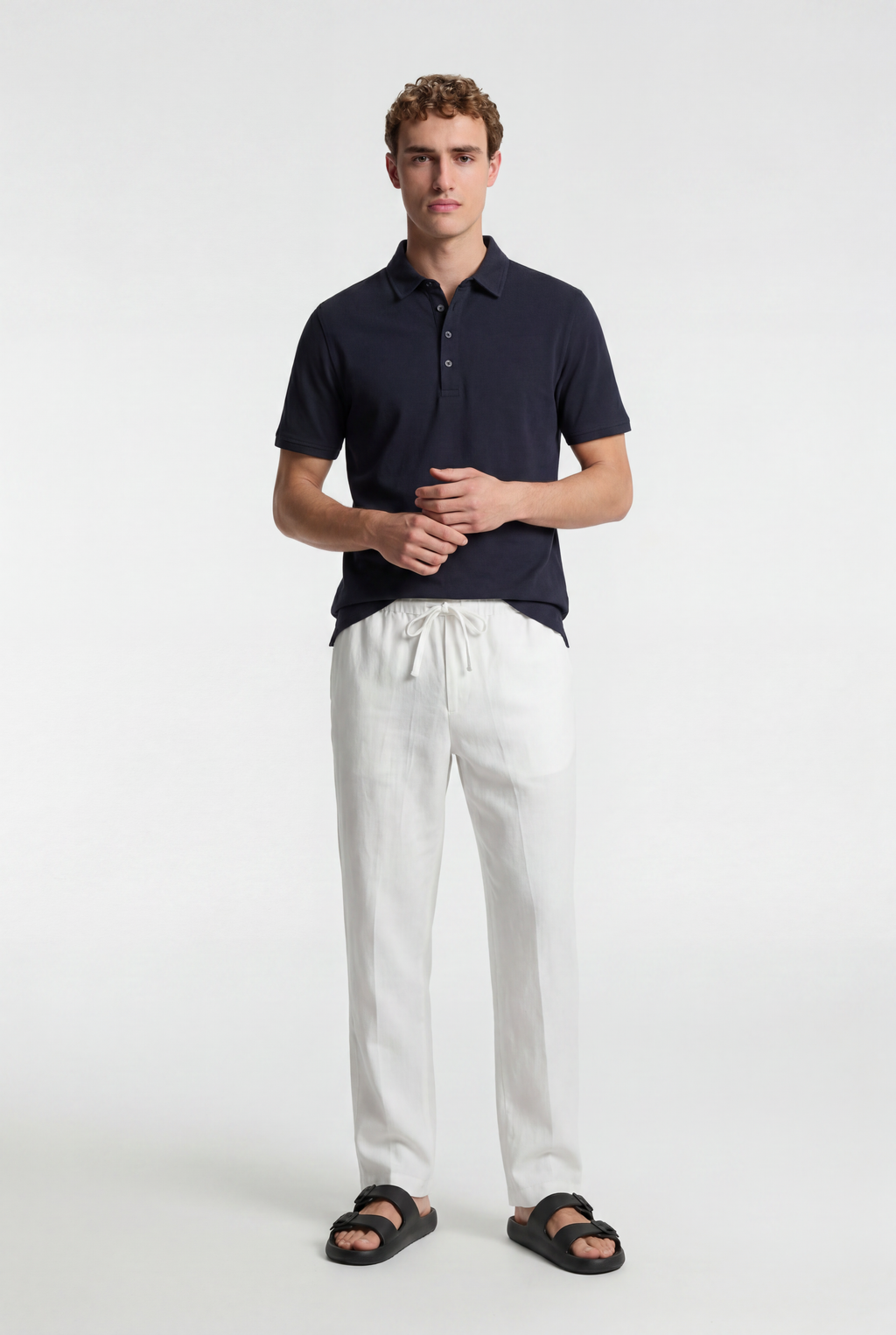 Men’s Linen Drawstring Trousers