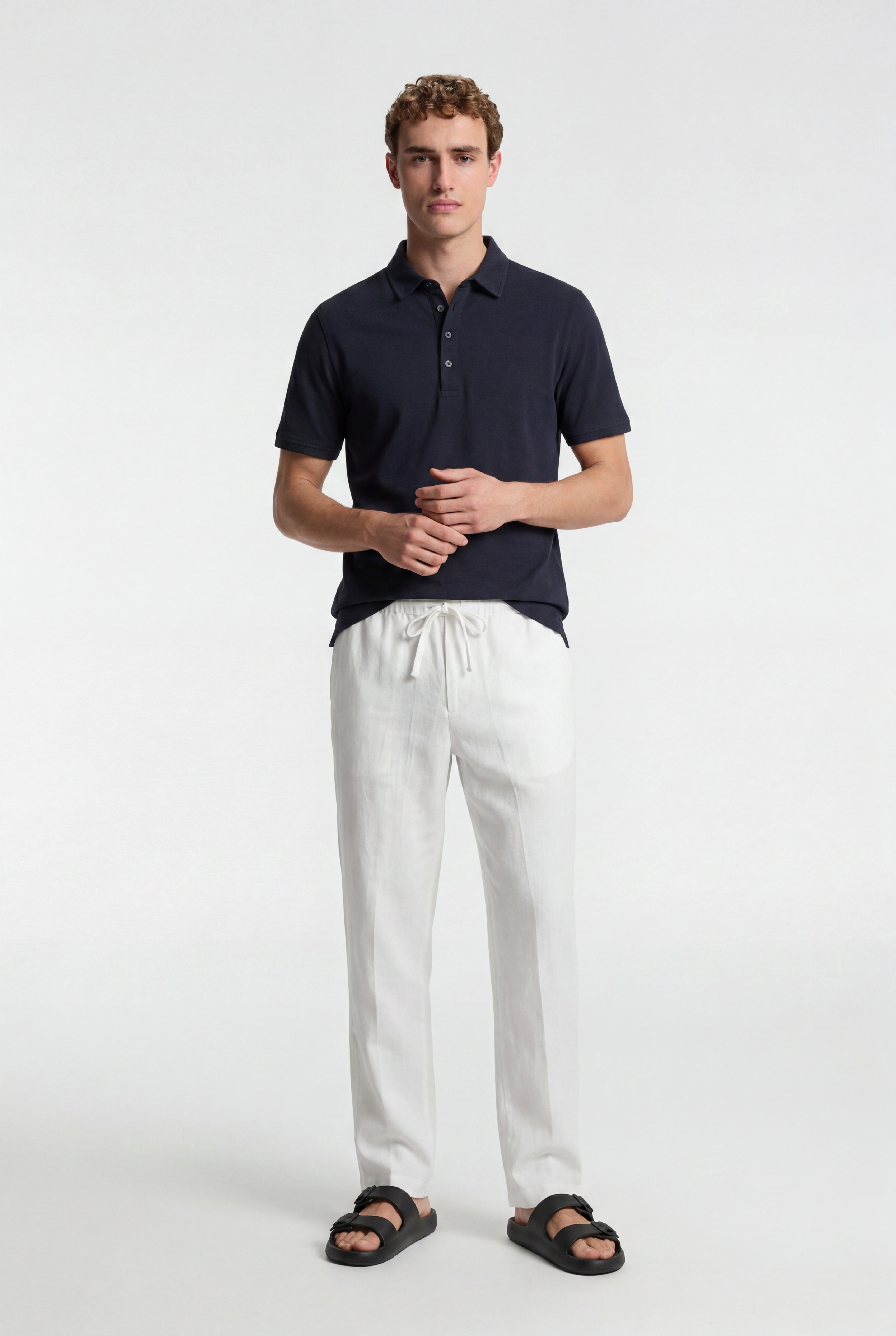 Men’s Linen Drawstring Trousers