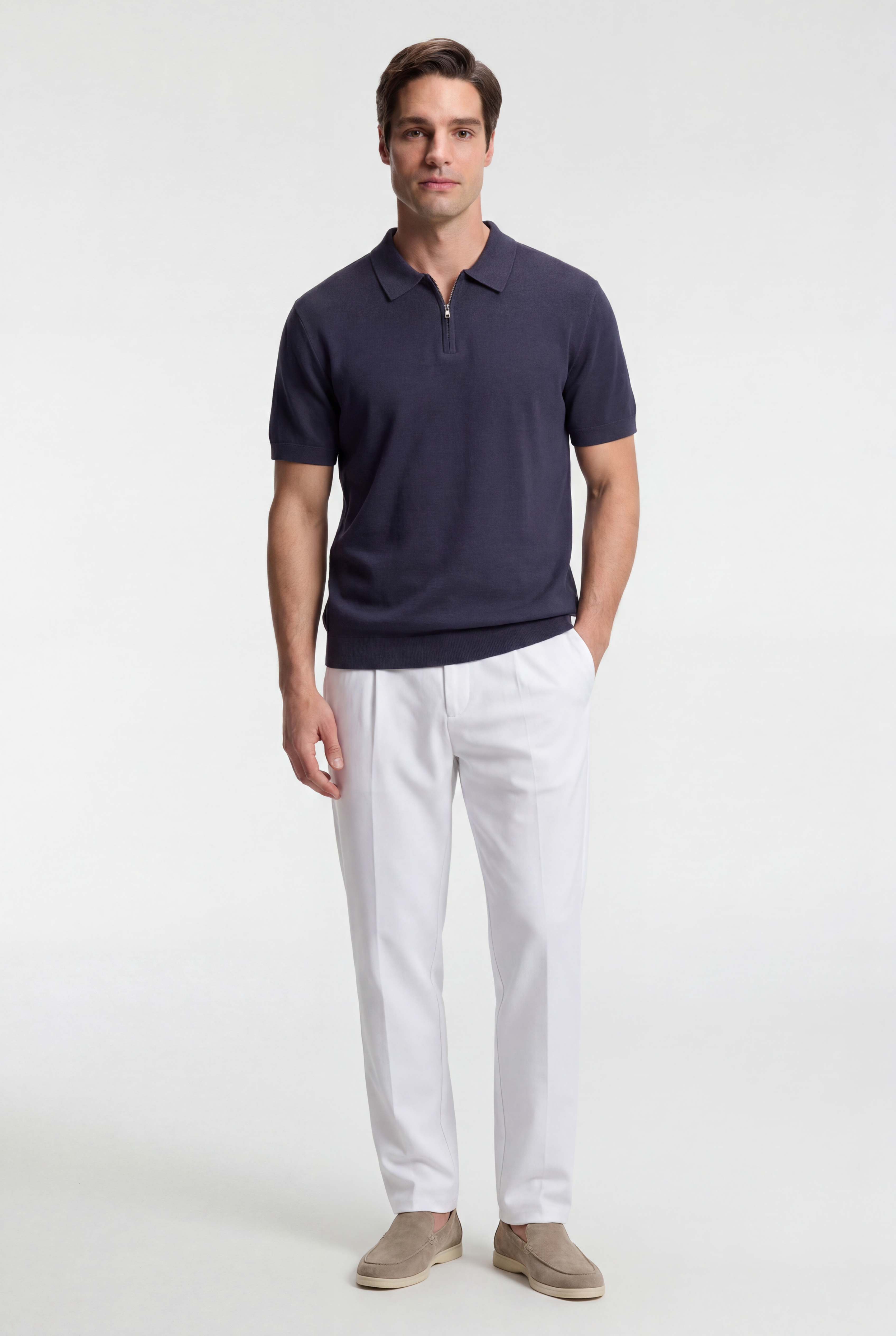 Men’s Zip Polo Shirt