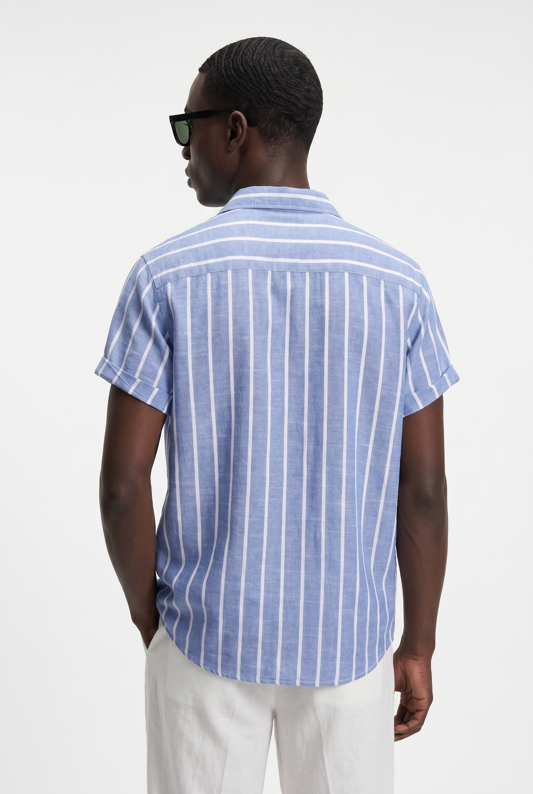 Men’s Striped Cotton Polo Shirt