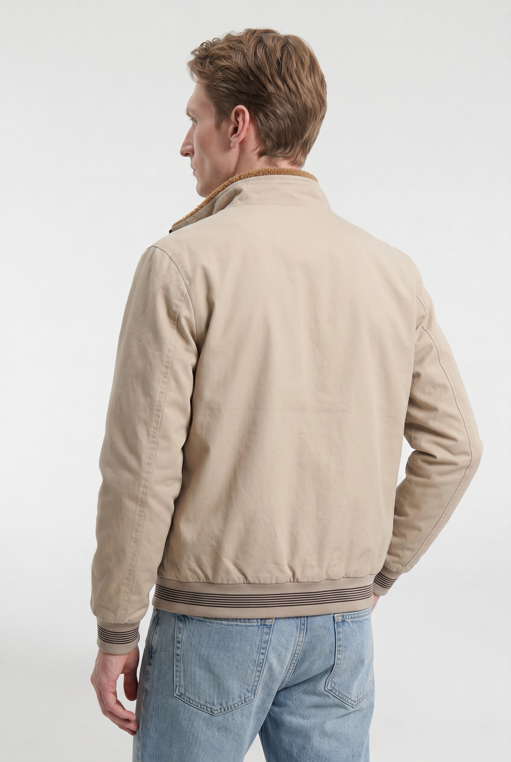 Men's Fleece-Lined Bomber Jacket