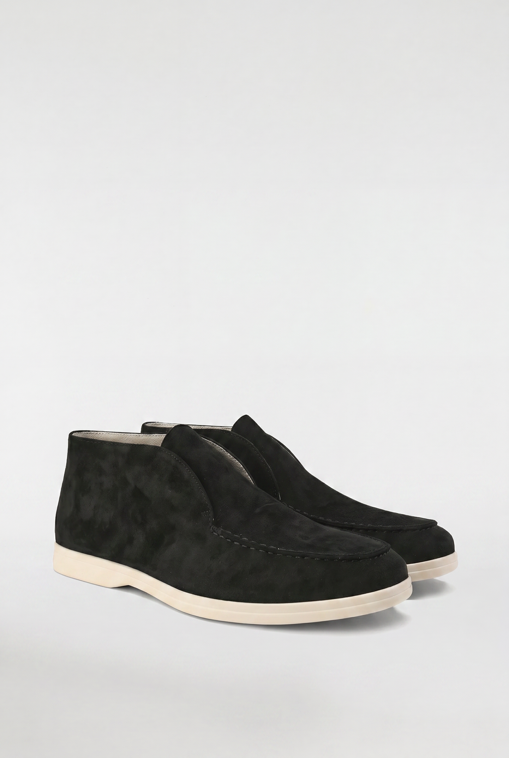 Men's High-Top Suede Loafers