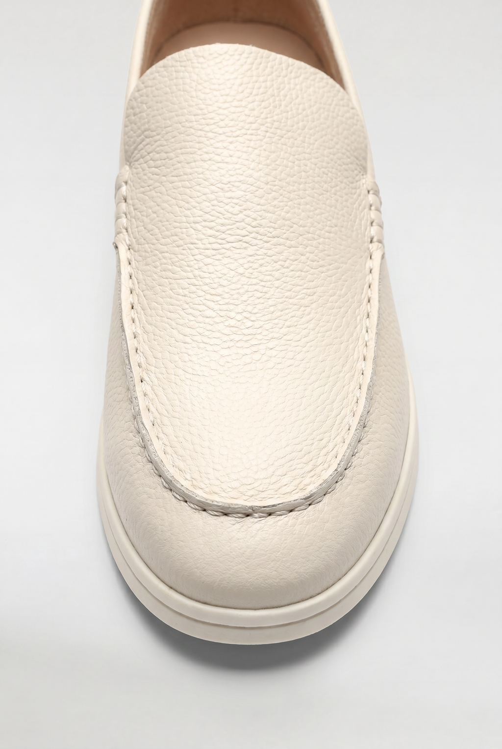 Men's Leather Apron Toe Loafers