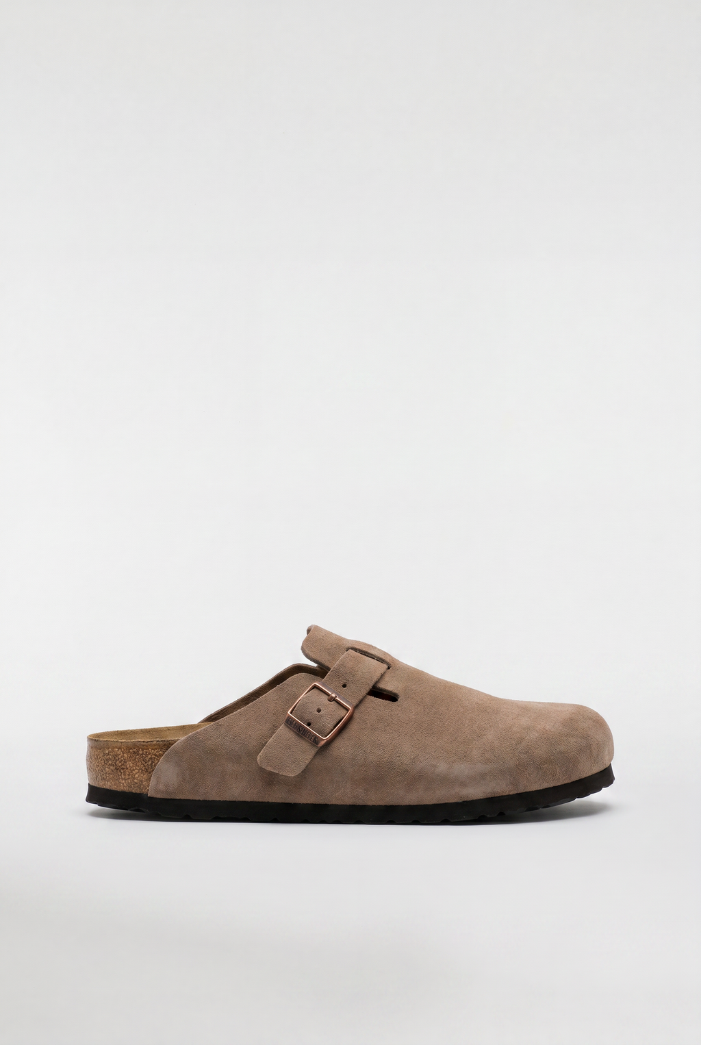 Men's Suede Buckle Clogs