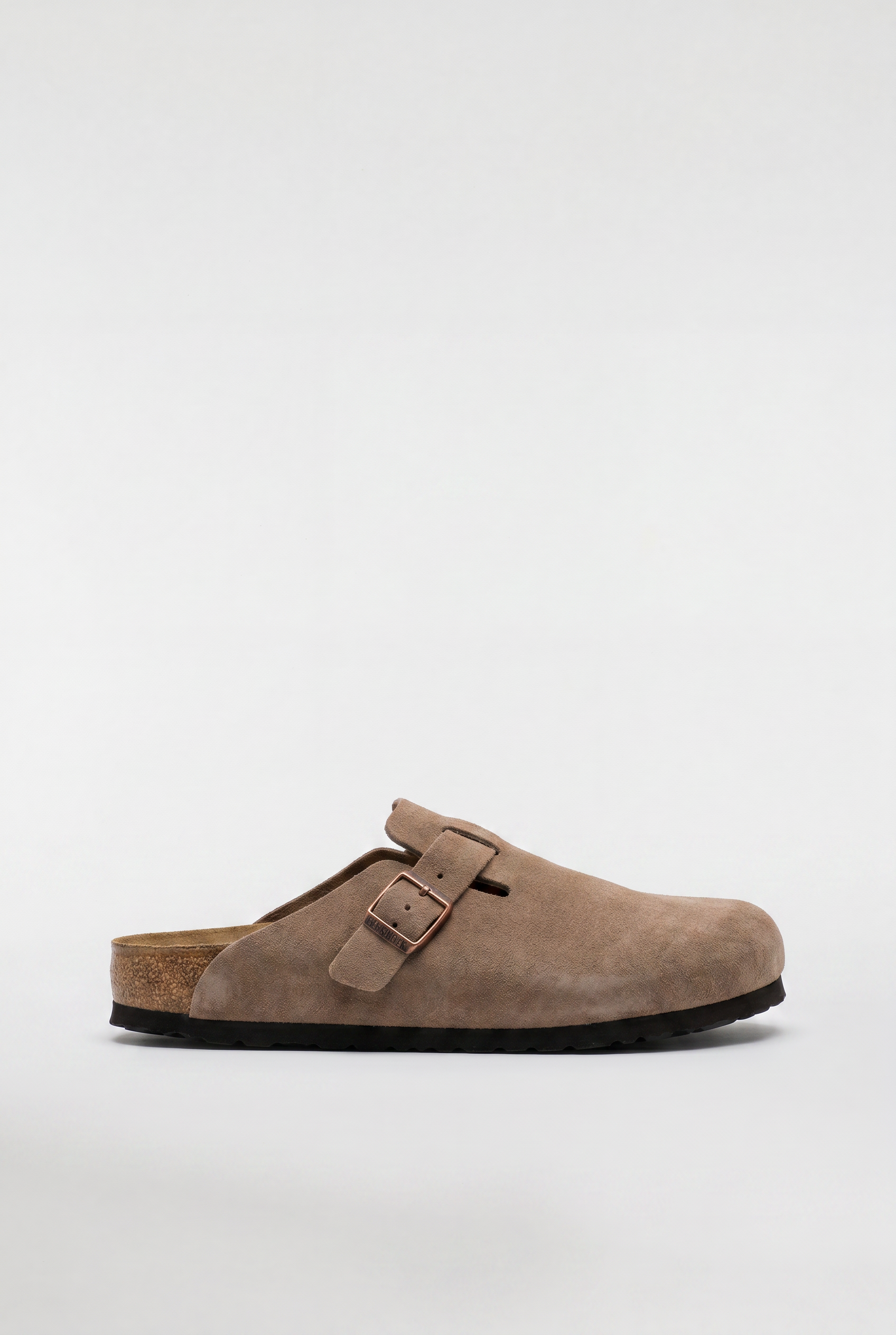 Men's Suede Buckle Clogs