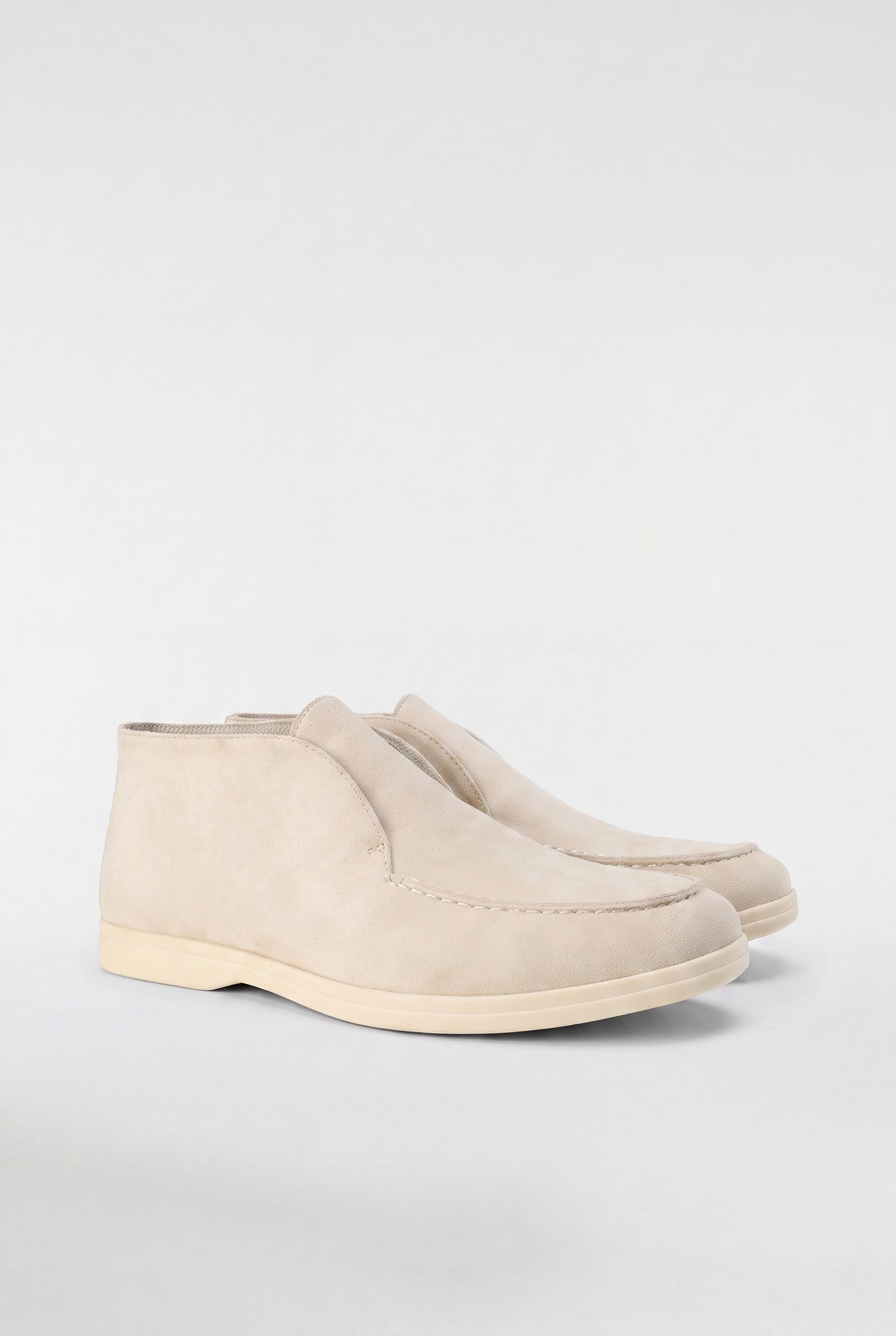 Men's High-Top Suede Loafers