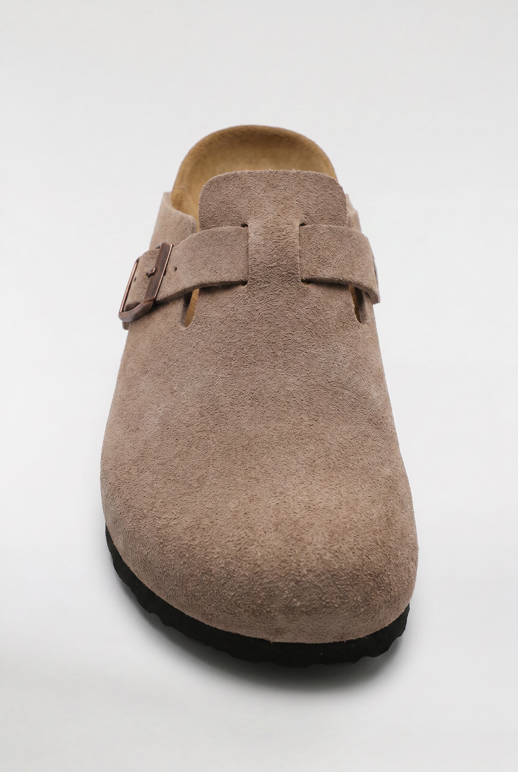 Men's Suede Buckle Clogs