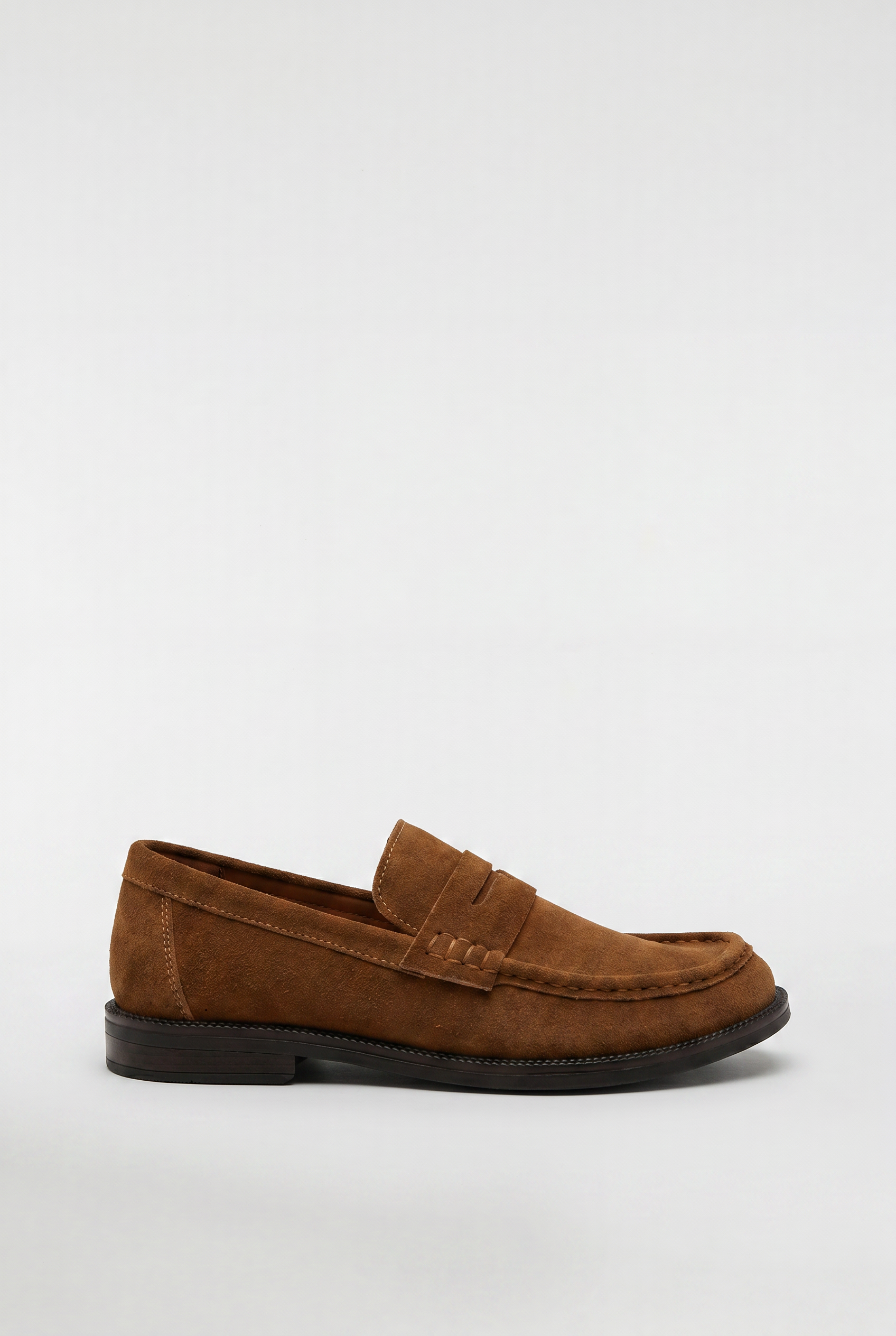 Men's Suede Penny Loafers