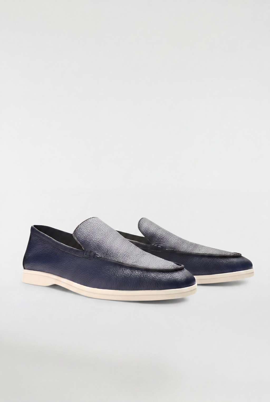 Men's Leather Apron Toe Loafers