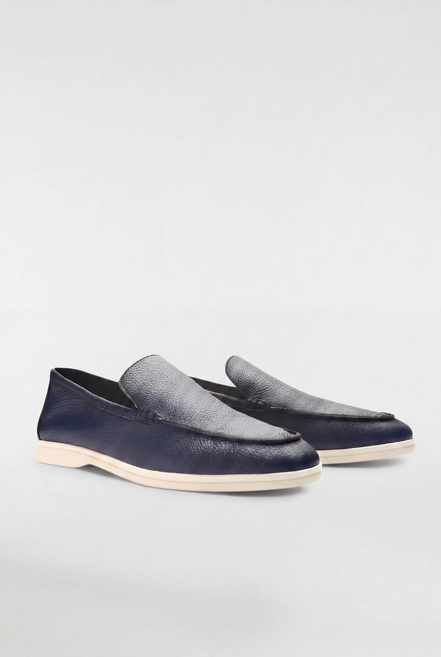 Men's Leather Apron Toe Loafers