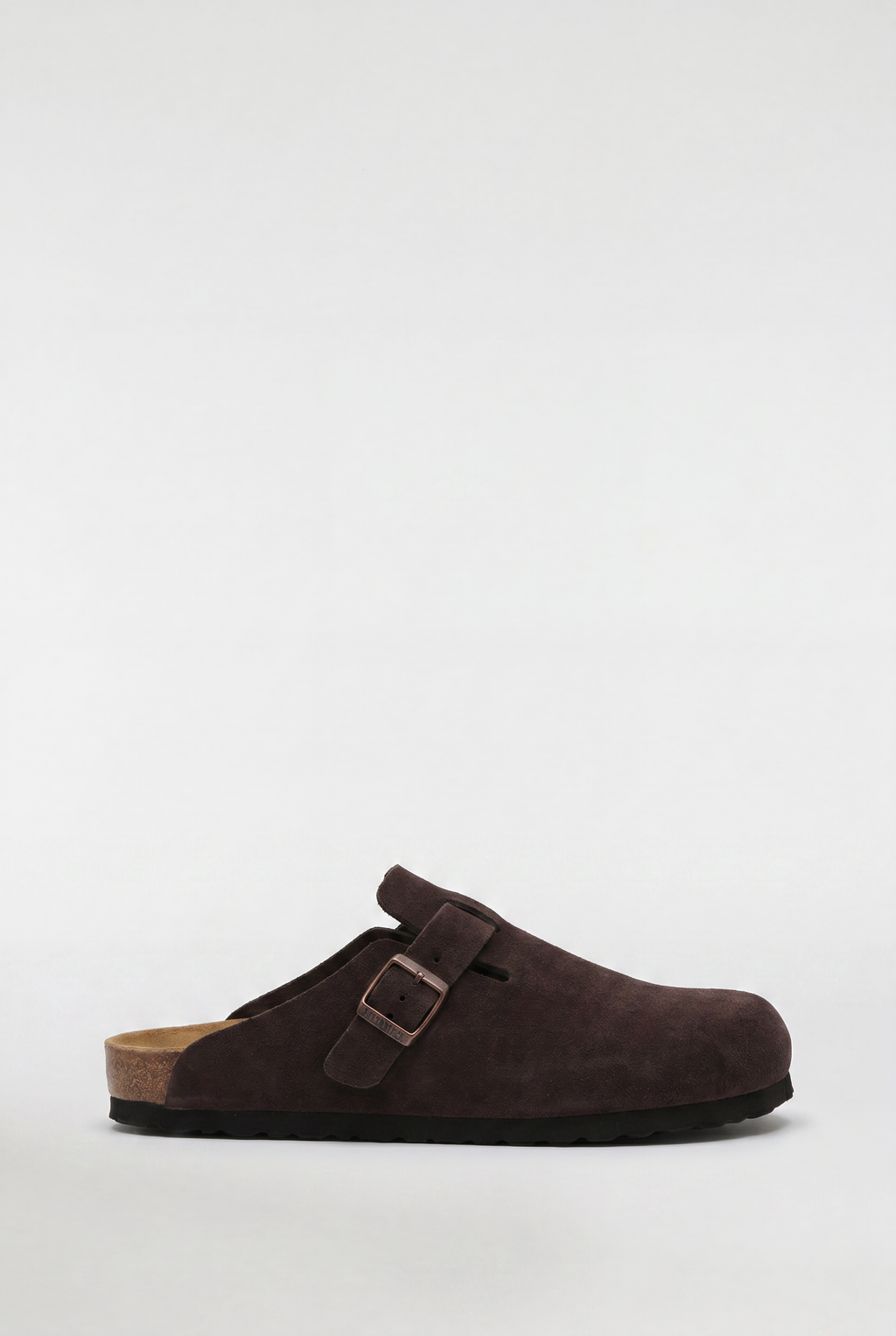 Men's Suede Buckle Clogs