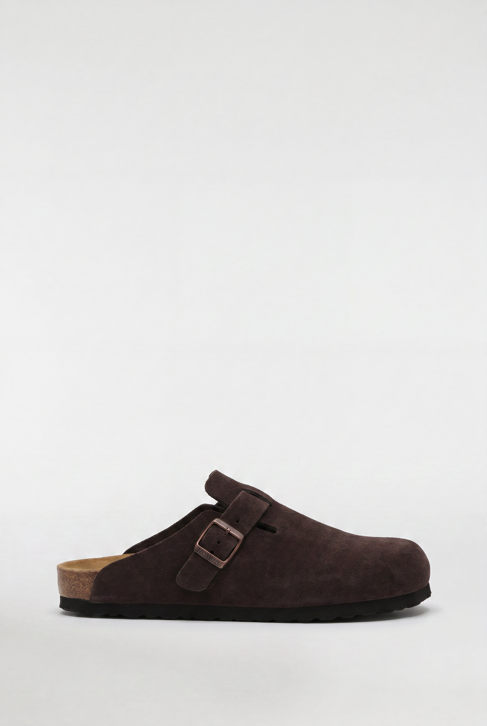 Men's Suede Buckle Clogs