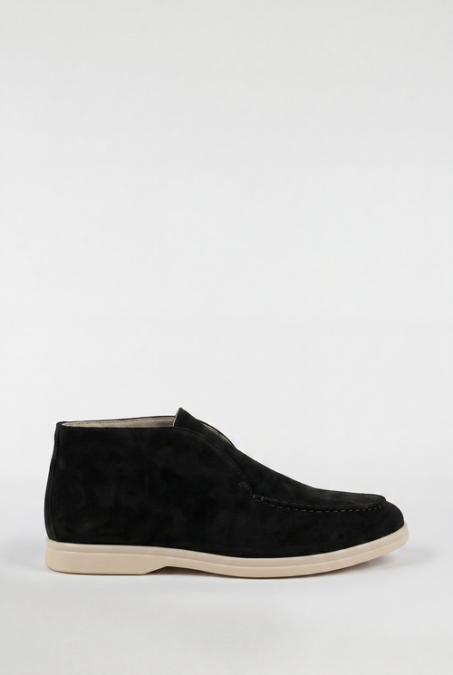 Men's High-Top Suede Loafers