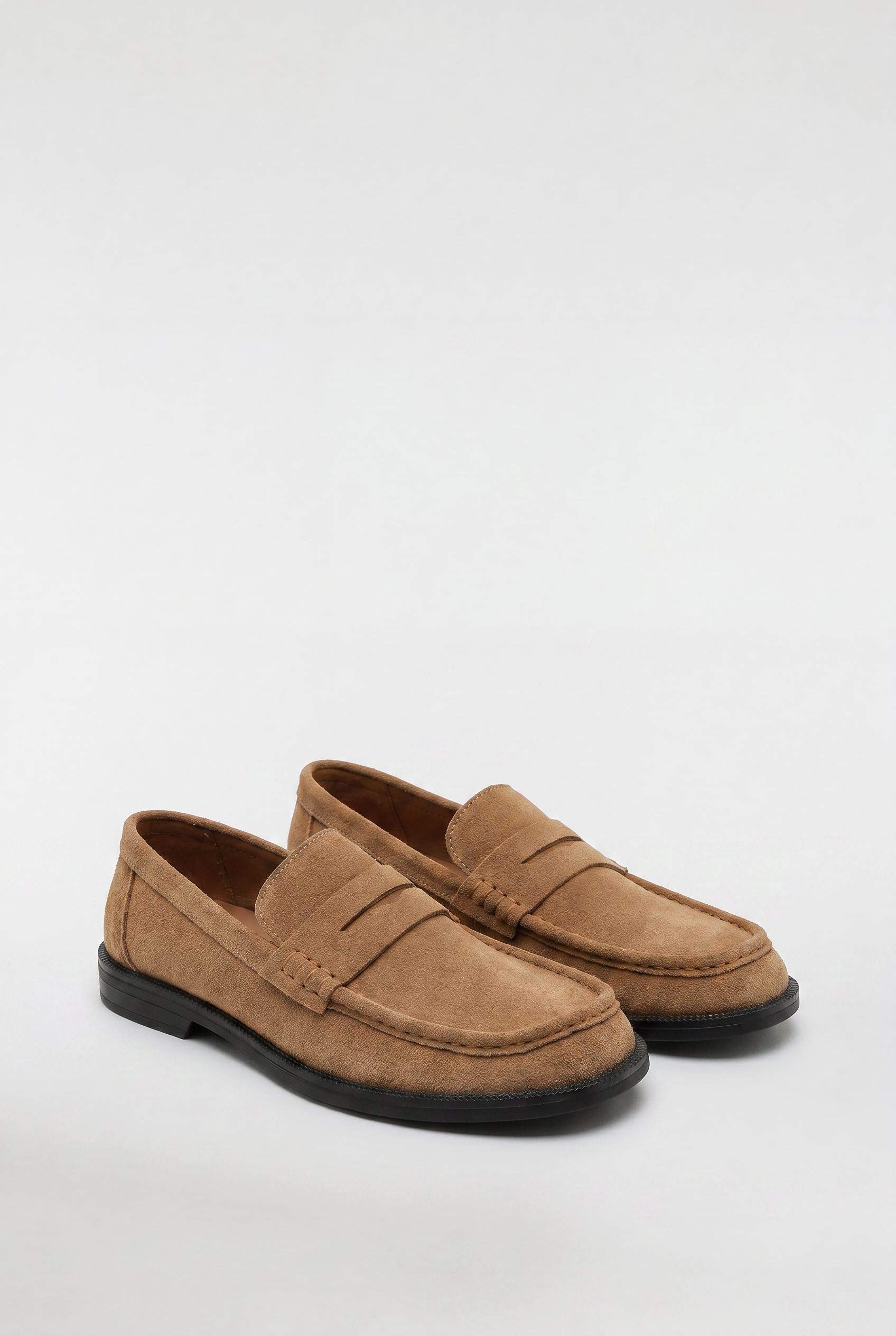 Men's Suede Penny Loafers