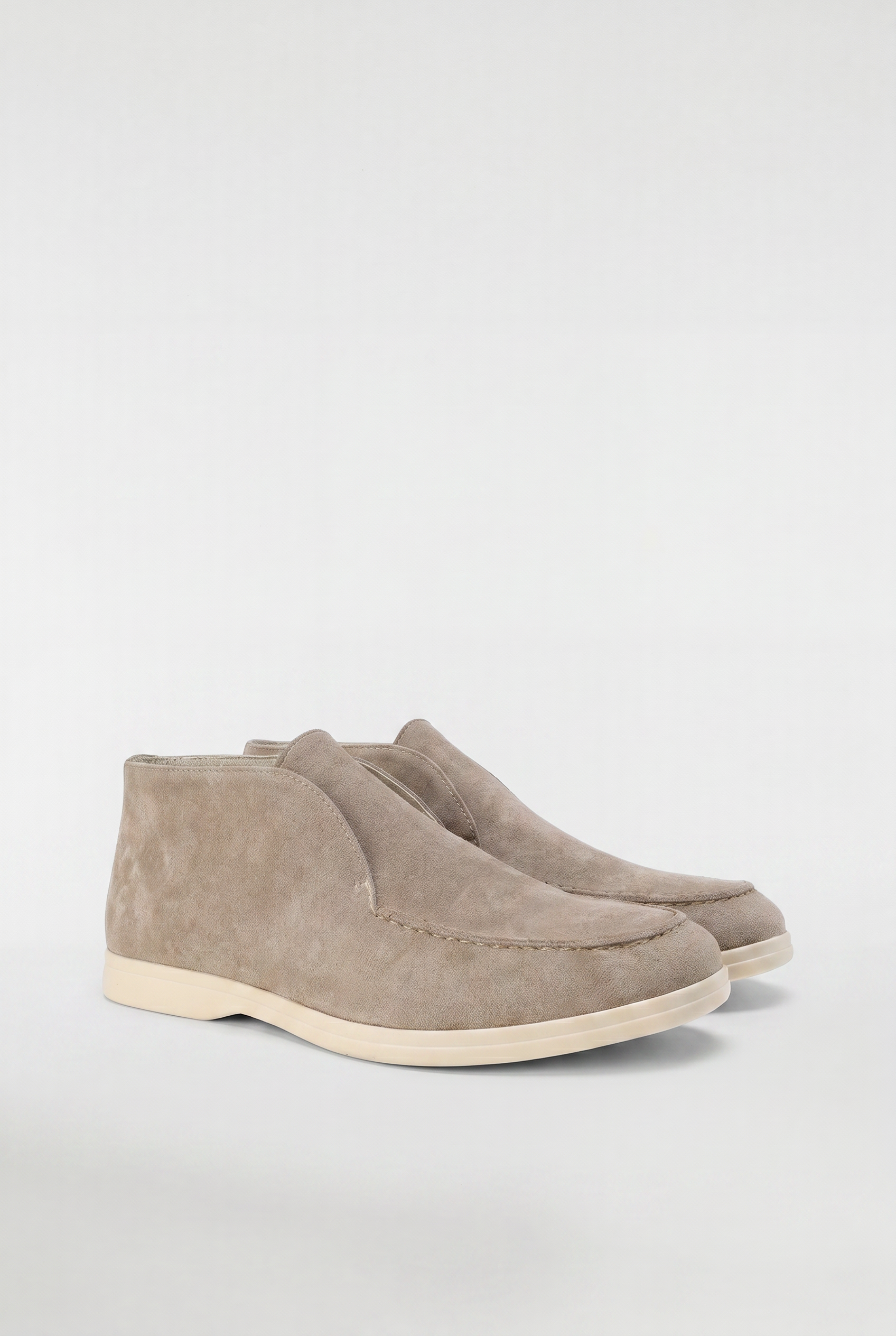 Men's High-Top Suede Loafers