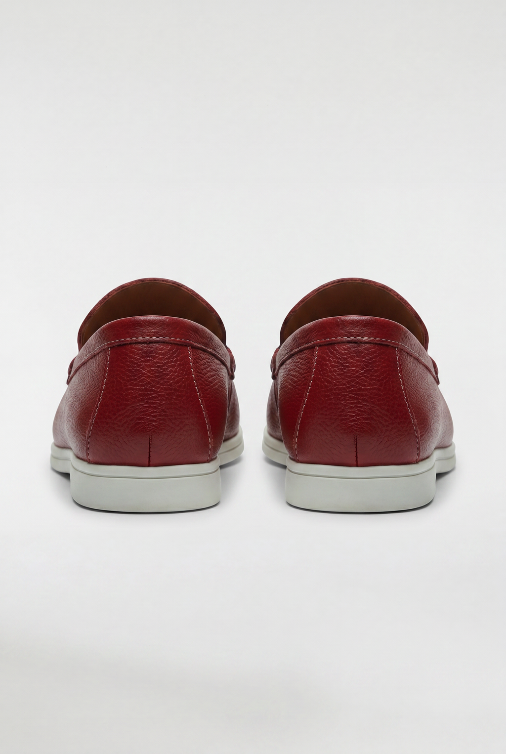 Men's Leather Apron Toe Loafers