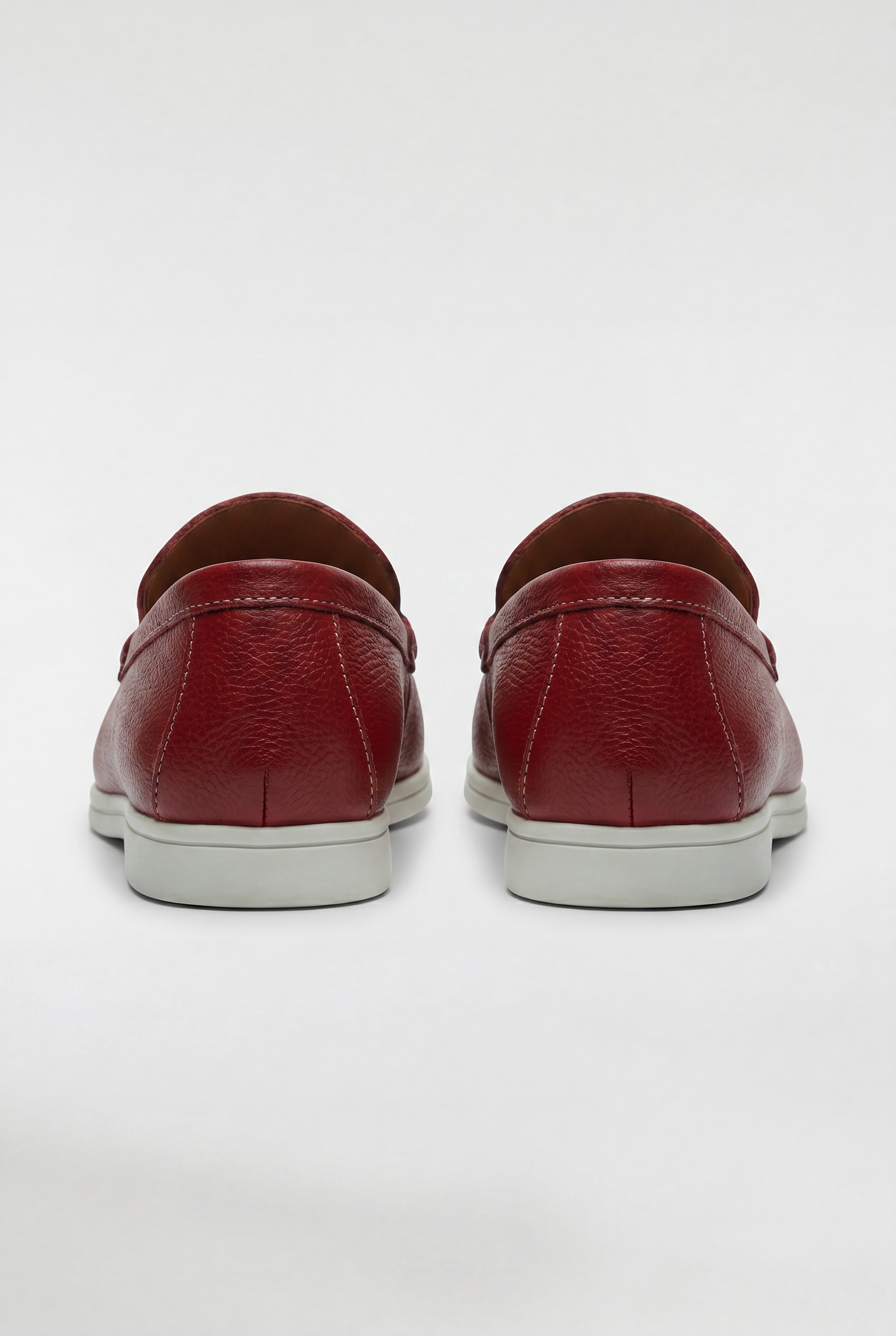 Men's Leather Apron Toe Loafers