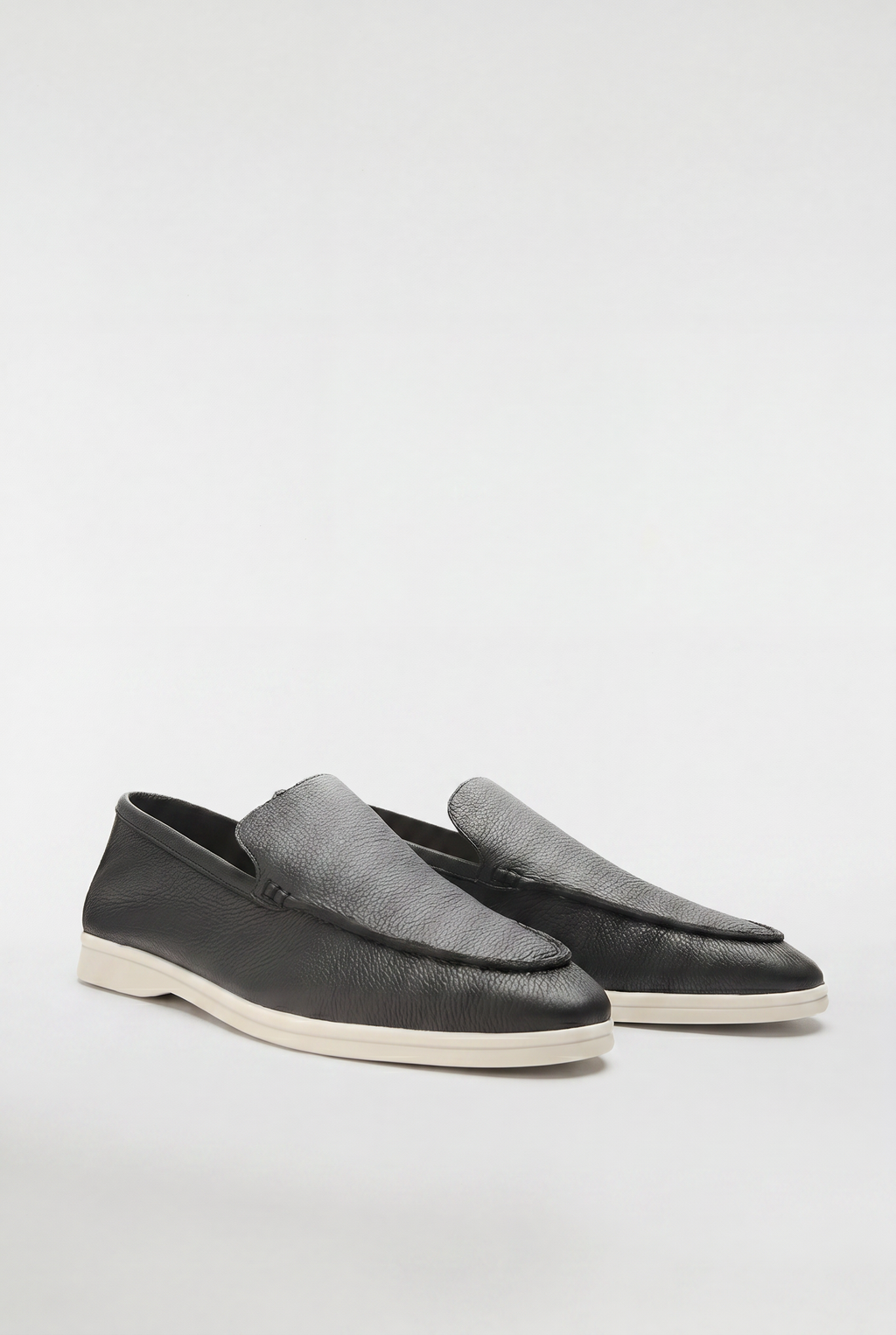 Men's Leather Apron Toe Loafers