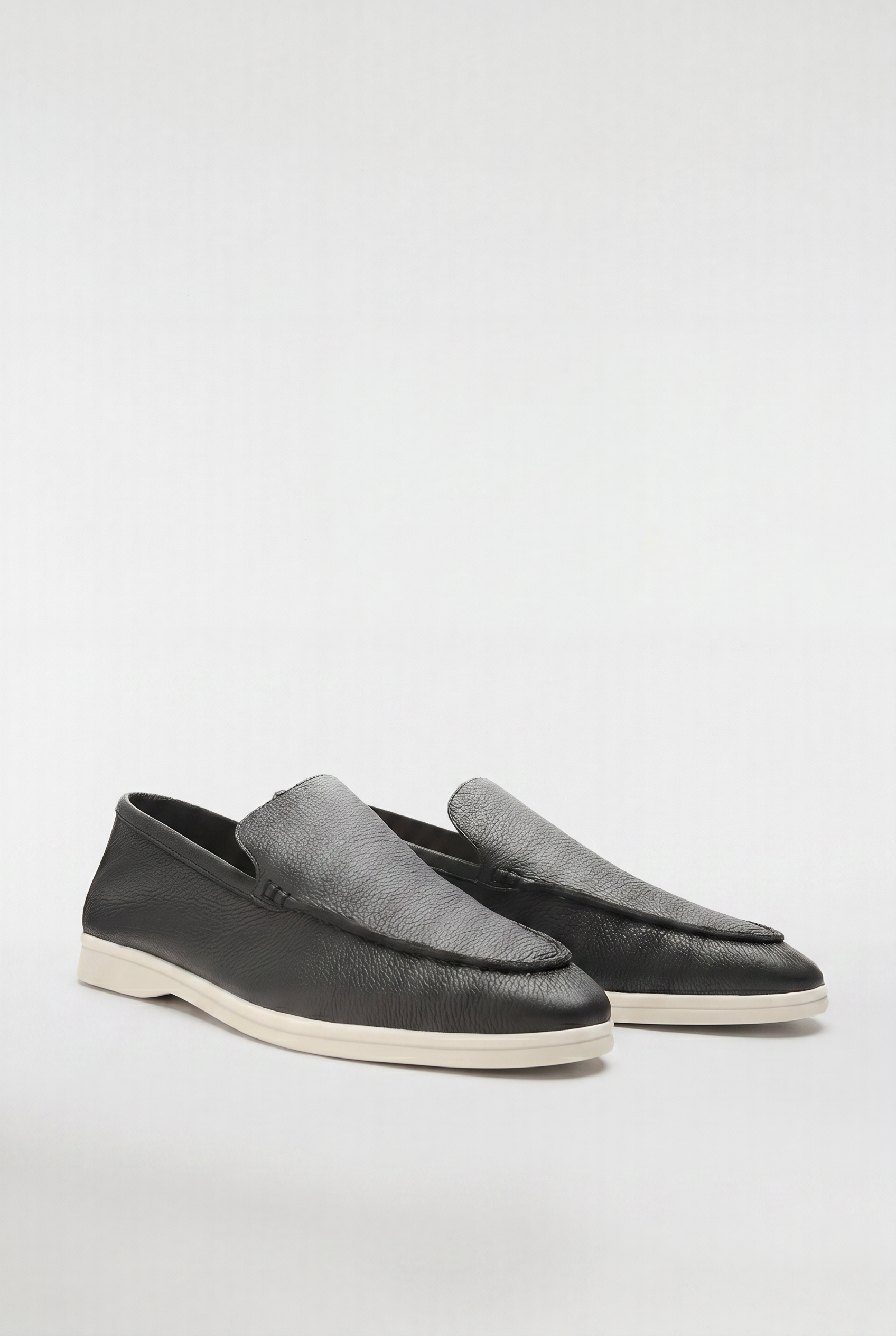 Men's Leather Apron Toe Loafers