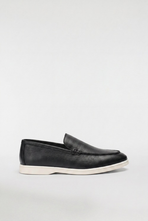 Men's Leather Apron Toe Loafers