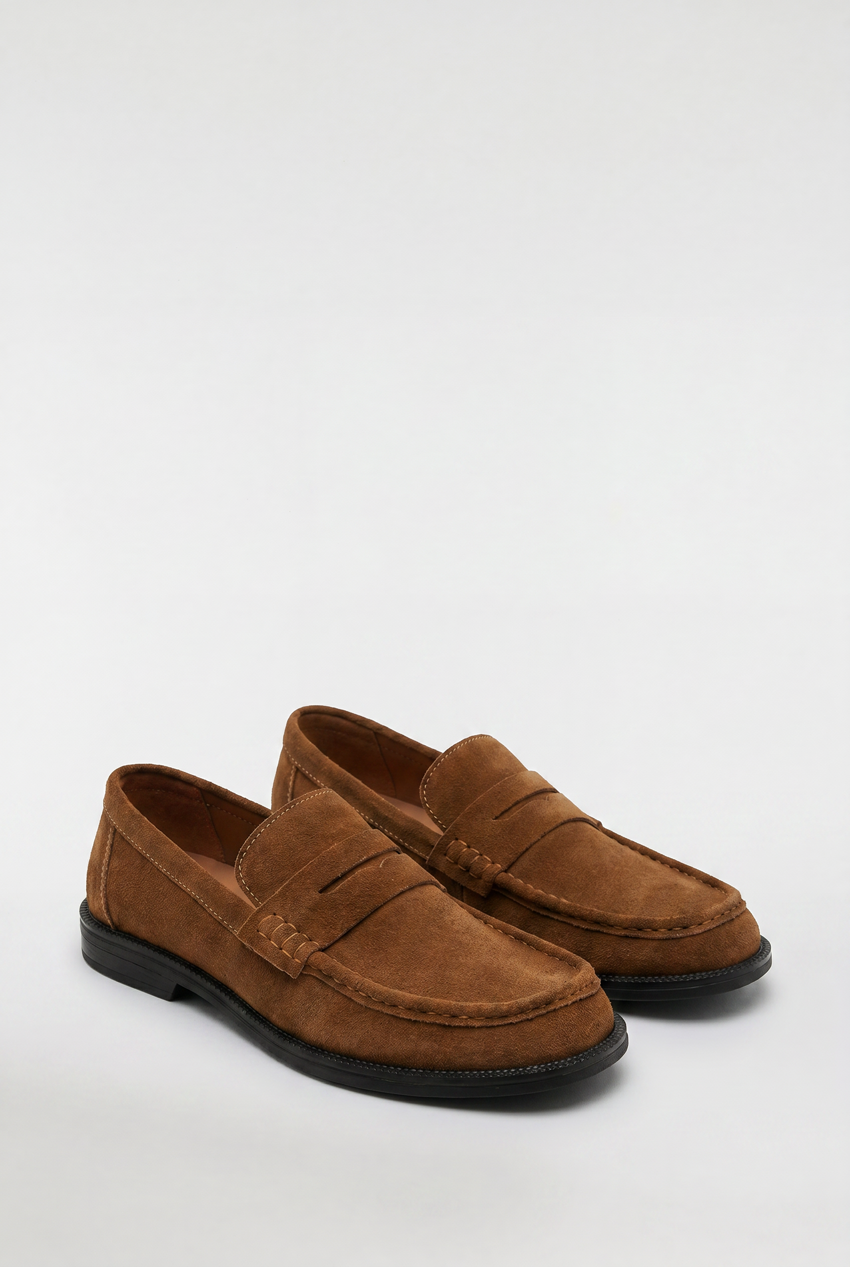 Men's Suede Penny Loafers