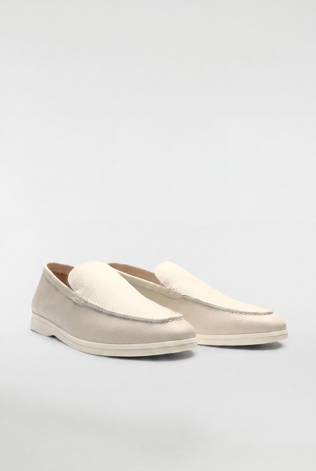 Men's Leather Apron Toe Loafers